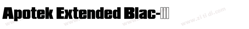 Apotek Extended Blac字体转换